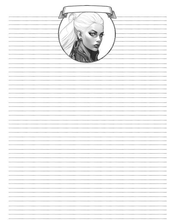Printable D&D Custom Female Elf Character Sheet - Image 5
