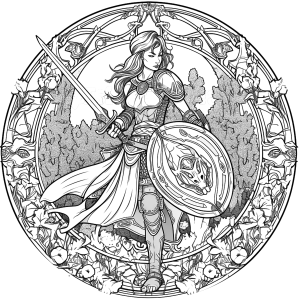 Printable D&D Custom female Human Fighter Character Sheet