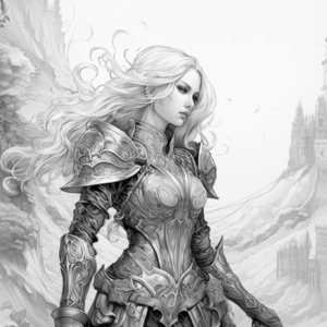 Printable D&D Custom female Human Fighter Character Sheet