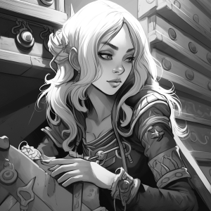Printable D&D Custom Human Female Character Sheet