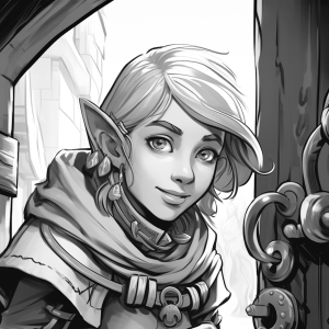 Printable D&D Custom Female Elf Character Sheet 25