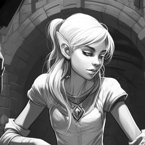 Printable D&D Custom Female Elf/half elf/halfling Character Sheet 25