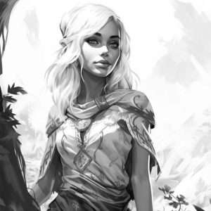 Printable D&D Custom Female Elf Character Sheet