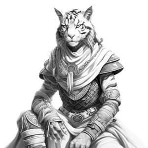 Printable D&D Custom Male Tabaxi Character Sheet