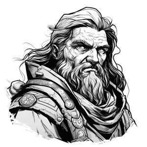 Printable D&D Custom Male Human Rogue Character Sheet