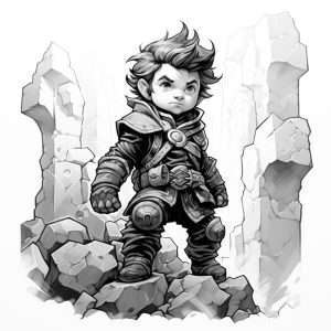 Printable D&D Custom Male Halfling Rogue Fighter Character Sheet