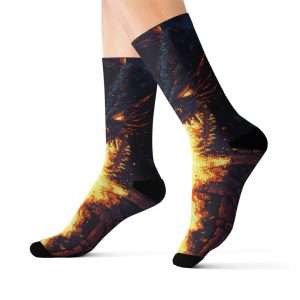 Dragon Fire Statement Socks