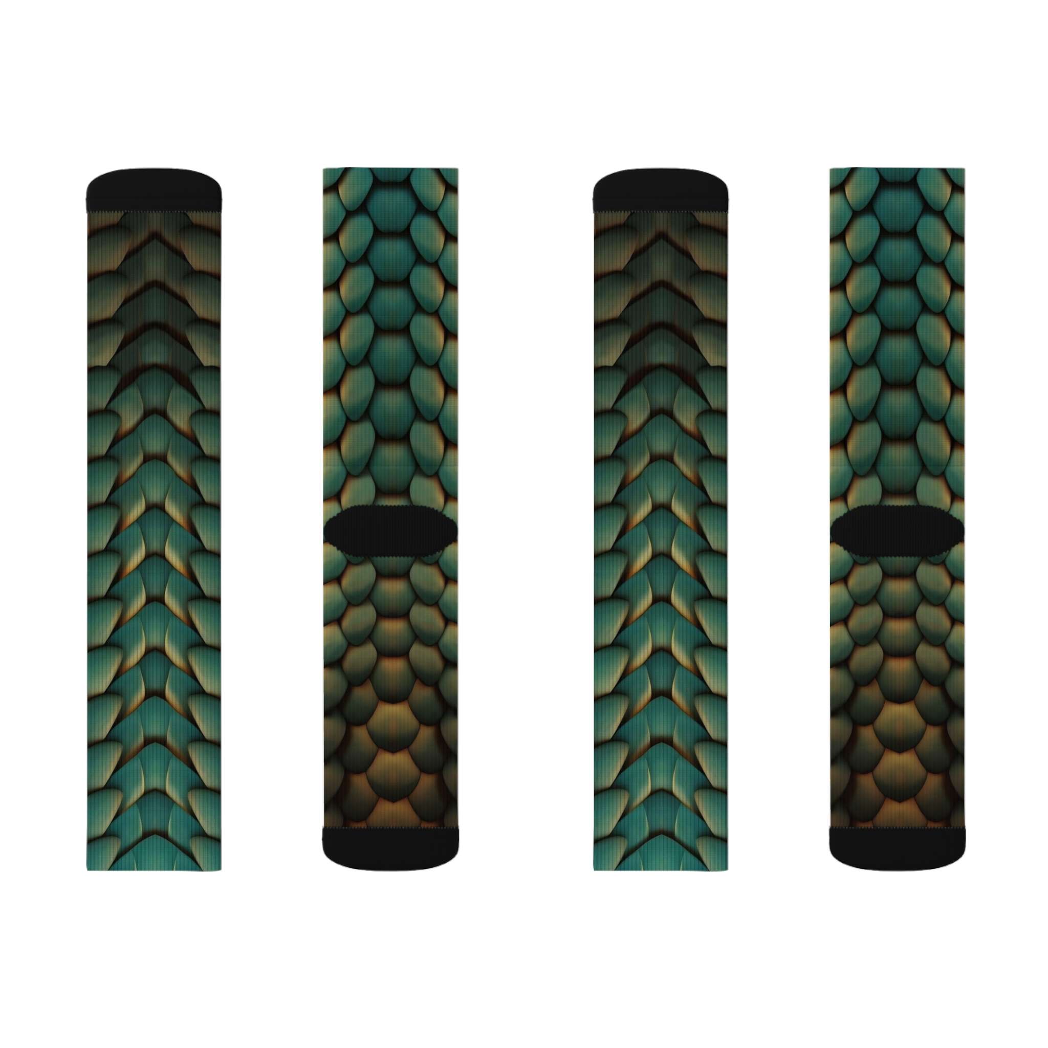 +1 Green Dragon Scale Socks - Image 2